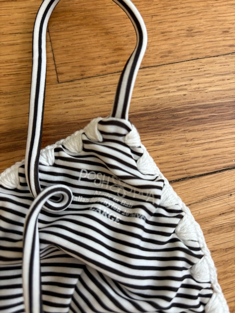 Posh Pua Striped String Bikini Top - Picture 4 of 4